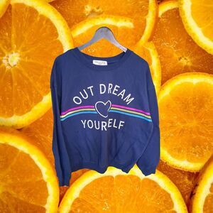 Wound Up Out Dream Yourself Blue Sweatshirt Size XL